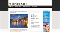 Desktop Screenshot of hausbootmieten.net